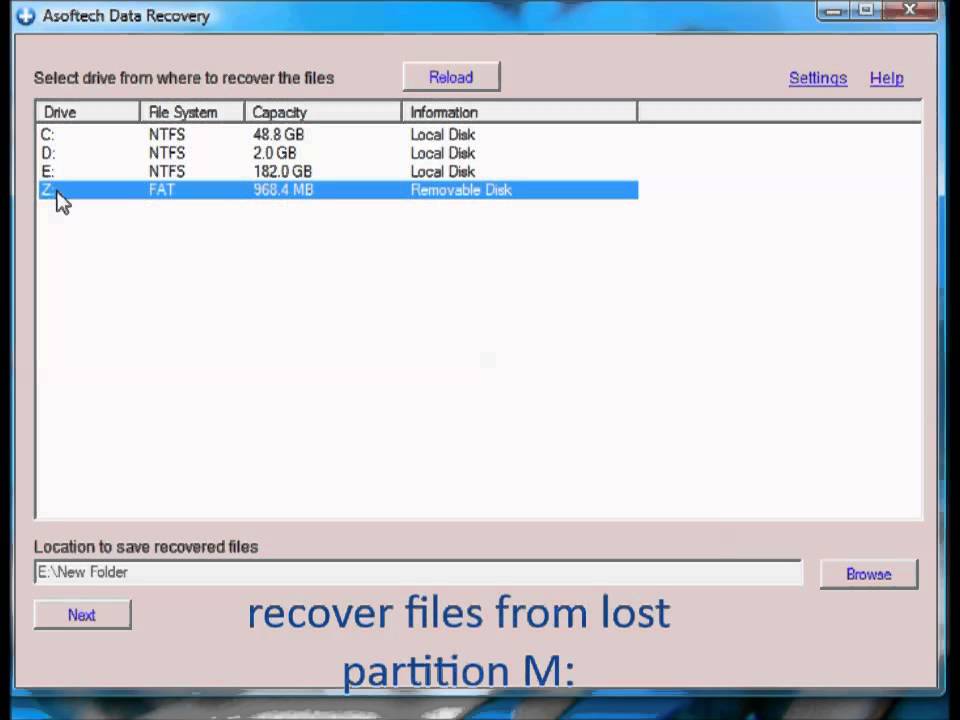 how to fix lost partition